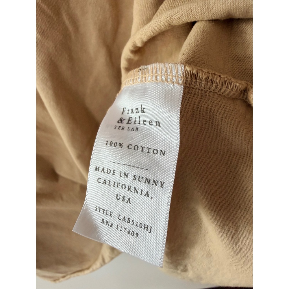 FRANK & EILEEN Tan Patrick Popover‎ Minimalist Coastal Pullover Shirt MED $178 - Picture 3 of 11